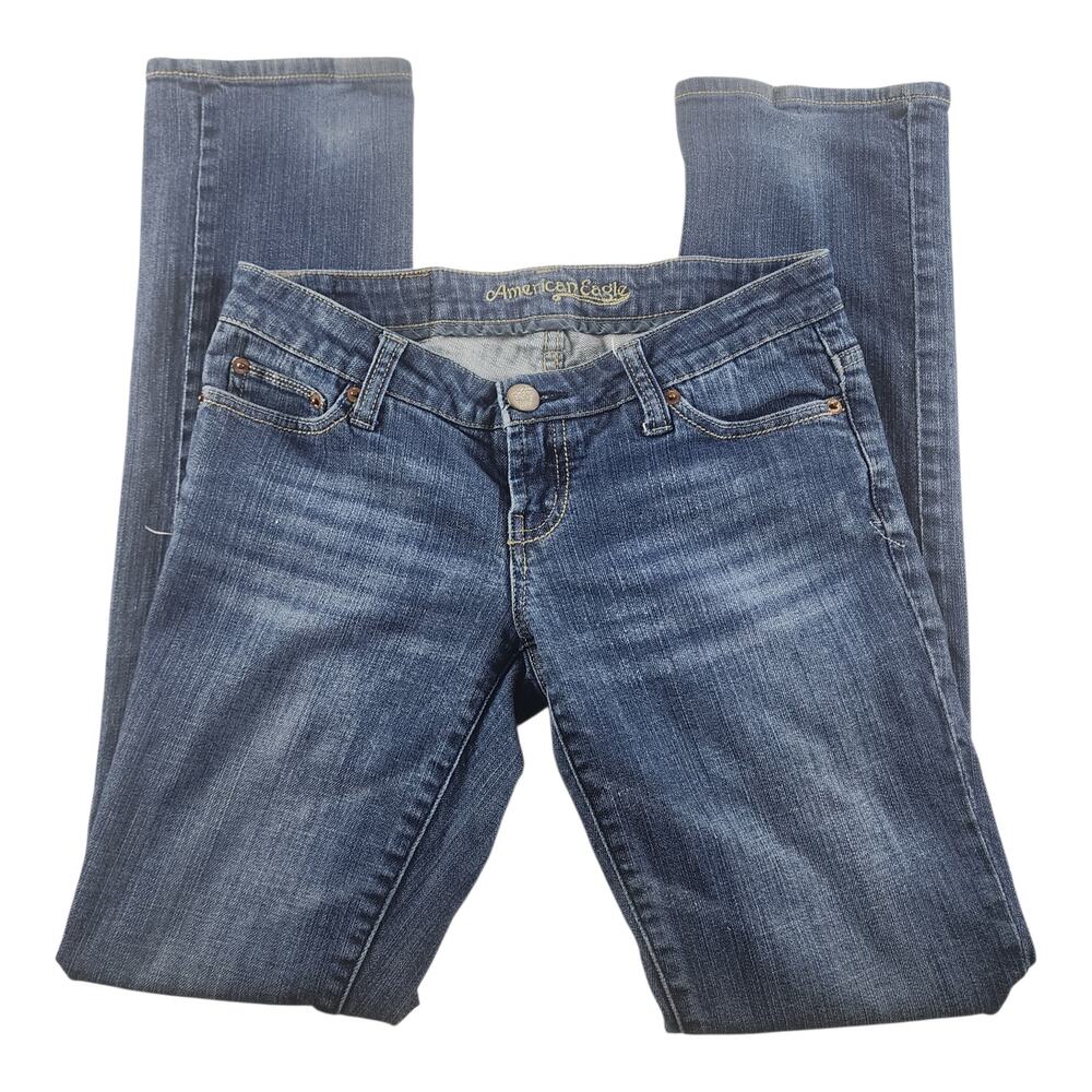 American Eagle Denim Jeans Straight 77 Women's 4 Reg